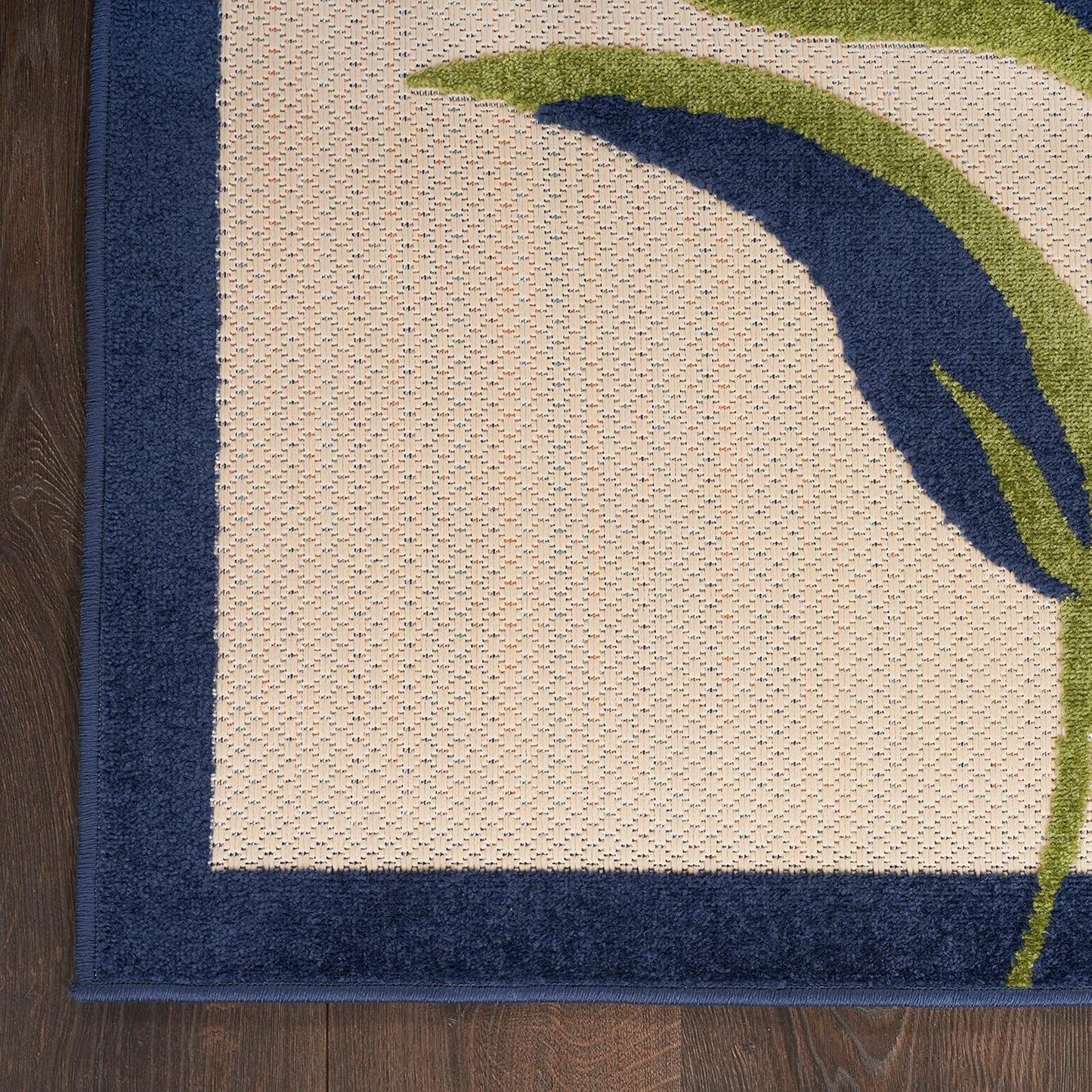 Nourison Home Aloha Outdoor Multicolor 2'3" x 12' Area Rug, Easy Cleaning, Non Shedding, Bed Room, Living Room, Dining Room, Deck, Backyard, Patio (2x12)
